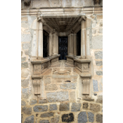 Hinojosa del Duque. Detalle de una ventana de la Catedral de la Sierra