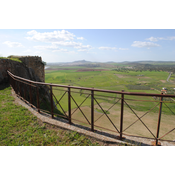 12. Detalle de la reconstrucción abalconada del castillo