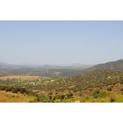 21. Vista general del Valle del Guadiato desde el mirador (hacia el NW)