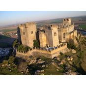 Vista área del castillo