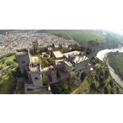 Vista área del castillo