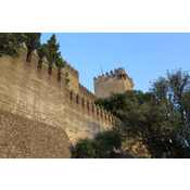 Detalle de la zona almenada exterior