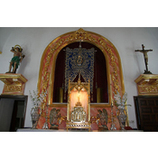 Interior de la Ermita del Rosario y San Sebastián