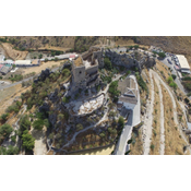 Vista aérea del castillo de Luque