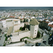 Vista aérea del Castillo del Moral. Lucena