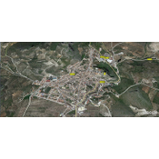Vista aérea del casco urbano de Luque