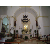 Interior de la Ermita de la Virgen del Rosario