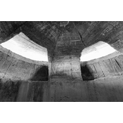 Interior de uno de los nidos de ametralladora. Búnkeres del  Cerro del Aceitunillo