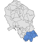 Localización de las Subbéticas en la provincia de Córdoba