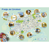 Plano turístico de Priego de Córdoba