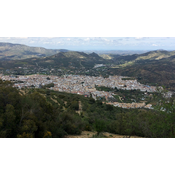 Vista área de ;Priego de Córdoba