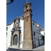 Portada de la Iglesia Virgen de la Aurora y San Nicasio