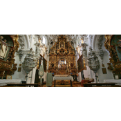 Interior de la Iglesia Virgen de la Aurora y San Nicasio