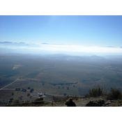 Vista de Campo de Aras, desde el santuario