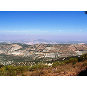 Vista de Campo de Aras, desde el santuario