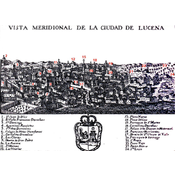 Lucena a finales del siglo XVIII, según grabado de Palomino