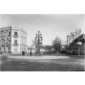 Cruce de Avenida de Canalejas (Ronda de los Tejares) con Avenida Gran Capitán. Año 1910. Casa Thomas