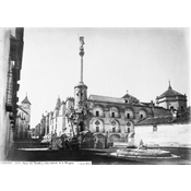 Plaza del Triunfo y vista exterior de la Mezquita (h. 1860-1880)