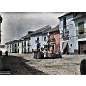 Fotografía de la Plaza del Potro de Albert Kahn (1914)