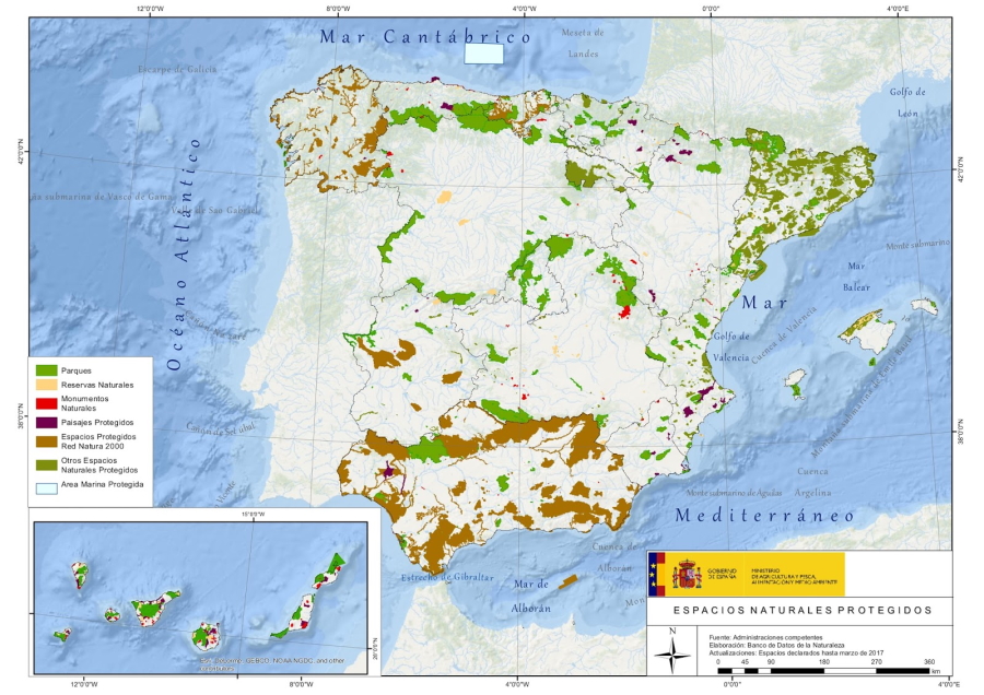 Espacios Naturales Protegidos de España